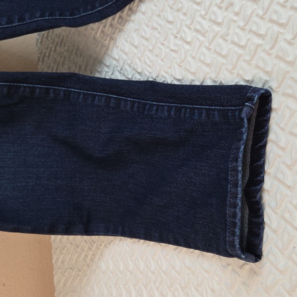 Talbots Flawless Pull on JEGGINGS Dark Blue Denim Womans 14 EUC Wide Waistband - Picture 3 of 16